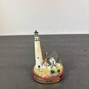 Fenwick Island DE Lighthouse Figurine Coastal Decor